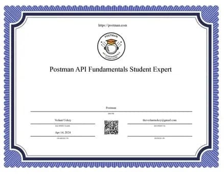 Postman API Fundamentals Student Expert